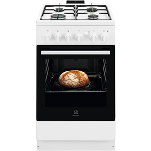 Electrolux, 59 L, plotis 50 cm, balta - Viryklė LKG500013W