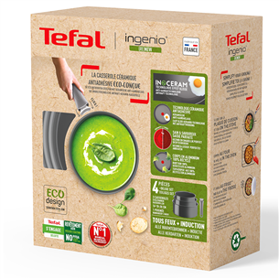 Tefal Ingenio Renew, 4 dalių, 16/18/20 cm - Keptuvių rinkinys + rankena   Prekė-L2609402