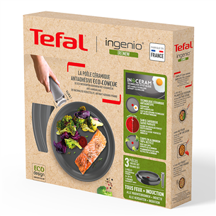 Tefal Ingenio Renew, 3 dalių, 24/28 cm - Keptuvių rinkinys + rankena  Prekė-L2609502