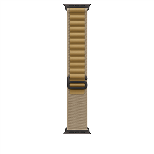 Apple Watch Alpine Loop, 49 mm, Medium, black titanium, tan - Dirželis MYQ13ZM/A