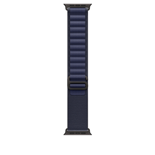 Apple Watch Alpine Loop, 49 mm, Large, black titanium, navy - Dirželis MYPY3ZM/A