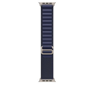 Apple Watch Alpine Loop, 49 mm, Large, natural titanium, navy - Dirželis MXN03ZM/A