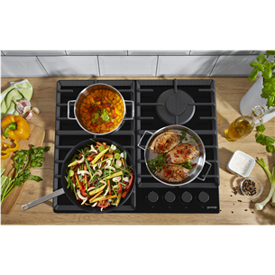 Gorenje, plotis 60 cm, juoda - Kaitlentė