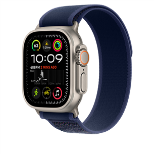 Apple Trail Loop, 49 mm, M/L, natural titanium, blue - Dirželis
