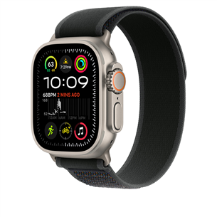 Apple Trail Loop, 49 mm, M/L, natural titanium, black  - Dirželis