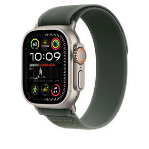 Apple Trail Loop, 49 mm, M/L, natural titanium, green - Dirželis