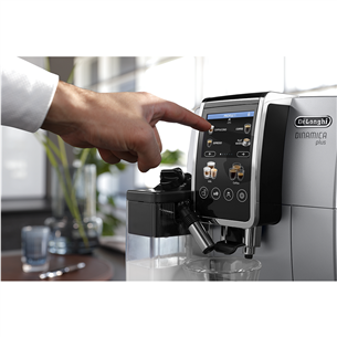 Espresso kavos aparatas  Delonghi Dinamica Plus, sidabrinis    Prekė-ECAM380.85.SB