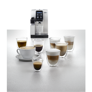 Espresso kavos aparatas  Delonghi Dinamica Plus, sidabrinis    Prekė-ECAM380.85.SB