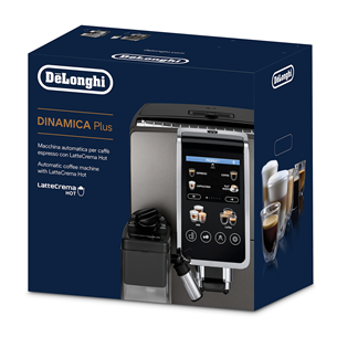 Espresso kavos aparatas  Delonghi Dinamica Plus, sidabrinis    Prekė-ECAM380.85.SB