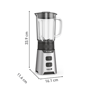 Trintuvas + Gertuvė Tefal Minimix, 400 W, sidabrinis   Prekė-BL16GE30