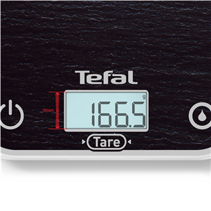 Tefal Optiss, tamsiai pilkos - Virtuvinės svarstyklės