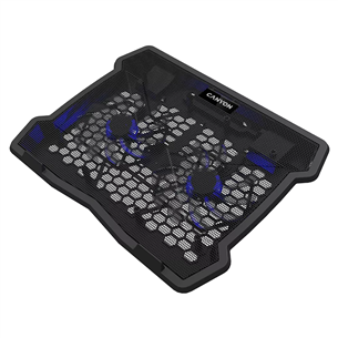 Canyon NS-03 Cooling Stand, 15,6'', juodas - Nešiojamojo kompiuterio aušinimo stovas