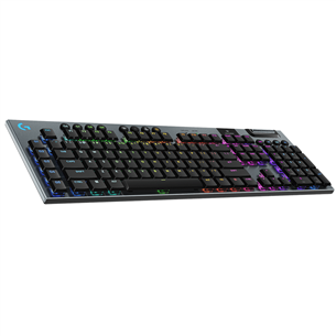 Belaidė klaviatūra Logitech G915 X Lightspeed, clicky, SWE, juoda Prekė-920-012707