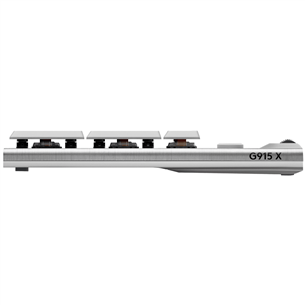 Belaidė klaviatūra Logitech G915 X Lightspeed, tactile, SWE, balta Prekė-920-012688