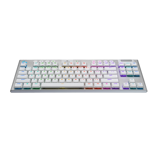 Belaidė klaviatūra Logitech G915 X Lightspeed, TKL, tactile, SWE, balta   Prekė-920-012735