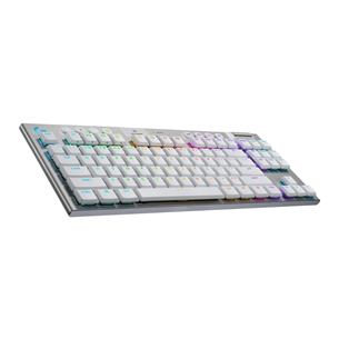 Belaidė klaviatūra Logitech G915 X Lightspeed, TKL, tactile, SWE, balta   Prekė-920-012735