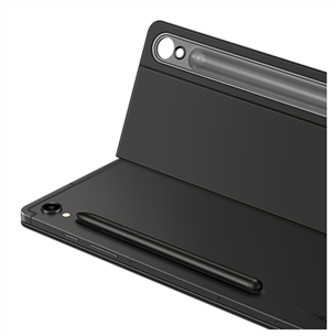 Samsung Book Cover Keyboard Slim, Galaxy Tab S9 / S9 FE, juoda - Klaviatūra-dėklas