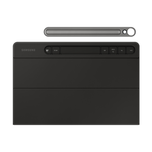 Samsung Book Cover Keyboard Slim, Galaxy Tab S9 / S9 FE, juoda - Klaviatūra-dėklas