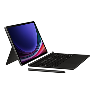 Samsung Book Cover Keyboard, Galaxy Tab S9 / S9 FE, AI key, juodas - Dėklas