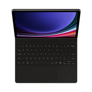 Samsung Book Cover Keyboard, Galaxy Tab S9 / S9 FE, AI key, juodas - Dėklas