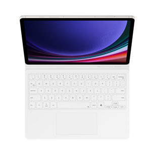 Samsung Book Cover Keyboard, Galaxy Tab S9 / S9 FE, AI key, baltas - Dėklas