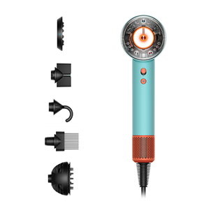 Plaukų džiovintuvas Dyson Supersonic Nural Ceramic Pop, 1600 W, mėlynas/oranžinis   Prekė-SUPERSONIC.NURALCP SUPERSONIC.NURALCP
