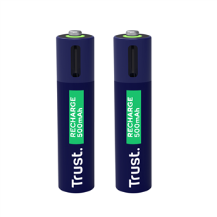 Trust USB-C rechargeable AAA batteries, 2 vnt. - Įkraunamos baterijos