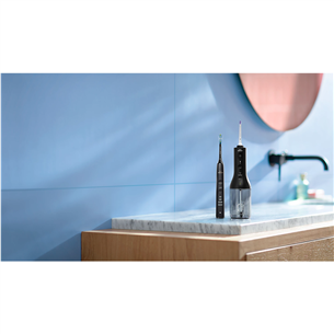 Philips Sonicare Cordless Power Flosser, juodas - Irigatorius + elektrinis dantų šepetėlis