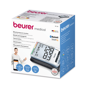 Kraujospūdžio matuoklis Beurer BC 87 Bluetooth, baltas Prekė-IBC87