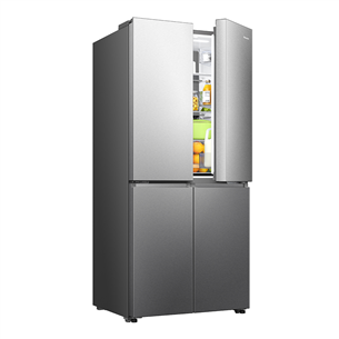SBS šaldytuvas Hisense, Cross Door, No Frost, 483 L, aukštis 179 cm, pilkas  Prekė-RQ5P470SAIE