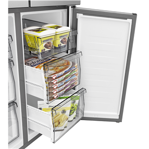 SBS šaldytuvas Hisense, Cross Door, No Frost, 483 L, aukštis 179 cm, pilkas  Prekė-RQ5P470SAIE