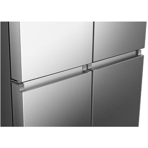 SBS šaldytuvas Hisense, Cross Door, No Frost, 483 L, aukštis 179 cm, pilkas  Prekė-RQ5P470SAIE