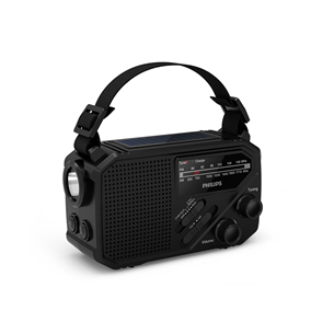 Philips TAR1609, juodas - Nešiojamas radijas su šviestuvu