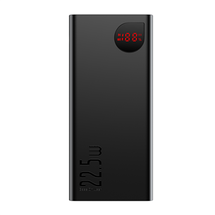Baseus Adaman, 40000 mAh, 22,5 W, USB-C, USB-A, juoda - Išorinė baterija PPAD020101