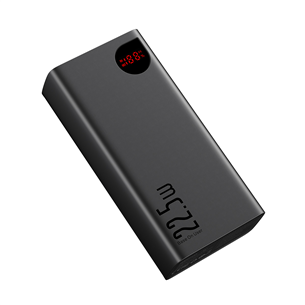 Baseus Adaman, 40000 mAh, 22,5 W, USB-C, USB-A, juoda - Išorinė baterija