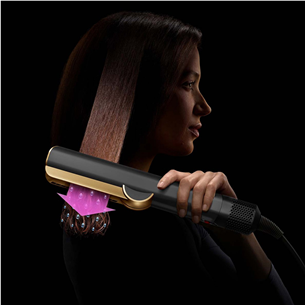 Plaukų tiesinimo žnyplės  Dyson HT01 Airstrait, juodos/aukso spalvos    Prekė-AIRSTRAIT.OXGD