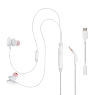 JBL Quantum 50C, USB-C, baltos - Ausinės