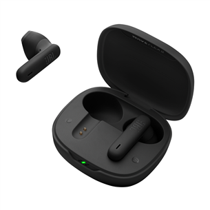 JBL Wave Flex 2, juodos - Belaidės ausinės