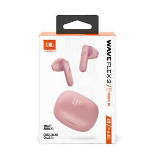 JBL Wave Flex 2, rožinės - Belaidės ausinės
