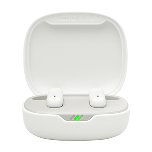 JBL Wave Flex 2, baltos - Belaidės ausinės