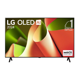 LG OLED AI B4, 55'', OLED, 4K UHD, juodas - Televizorius OLED55B43LA.AEU