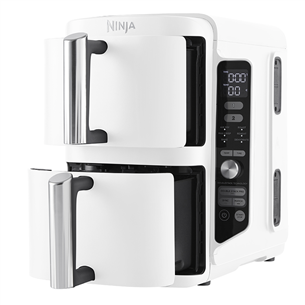 Ninja SL400EU Double Stack XL, 9,5 l, 2470 W, balta - Karšto oro gruzdintuvė
