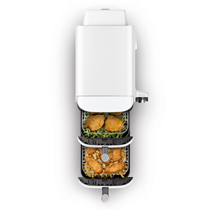 Ninja SL400EU Double Stack XL, 9,5 l, 2470 W, balta - Karšto oro gruzdintuvė