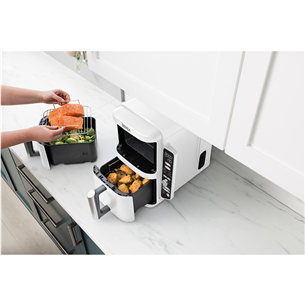 Ninja SL400EU Double Stack XL, 9,5 l, 2470 W, balta - Karšto oro gruzdintuvė