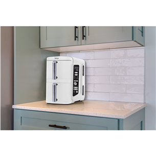 Ninja SL400EU Double Stack XL, 9,5 l, 2470 W, balta - Karšto oro gruzdintuvė