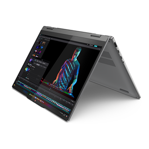 Lenovo IdeaPad 5 2-in-1 14Q8X9, 14'', OLED, X Plus, 16 GB, 512 GB, Copilot+, ENG, pilkas – Nešiojamas kompiuteris