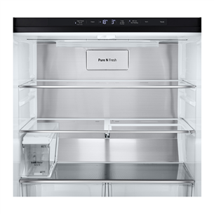 SBS-Šaldytuvas  LG, NoFrost, Instaview, 508 L, aukštis 179 cm, juodas   Prekė-GMG861EPAE.AEPQEUR
