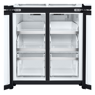 SBS-Šaldytuvas  LG, NoFrost, Instaview, 508 L, aukštis 179 cm, juodas   Prekė-GMG861EPAE.AEPQEUR