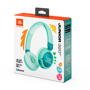 JBL Junior 320BT, žalios - Belaidės ausinės