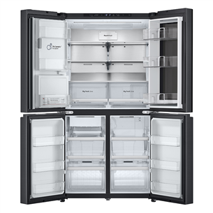 SBS-Šaldytuvas  LG, NoFrost, 638 L, aukštis 180 cm, juodas   Prekė-GMG960EVEE.AEVQEUR